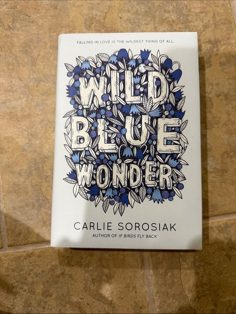 Wild Blue Wonder Wall Art Print by - Blue & White